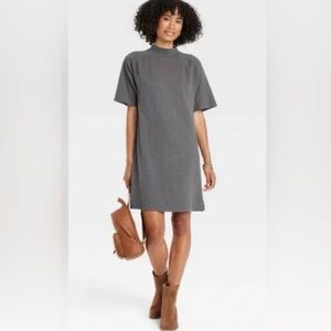 Universal Thread Green Elbow Knit T-Shirt Dress, S